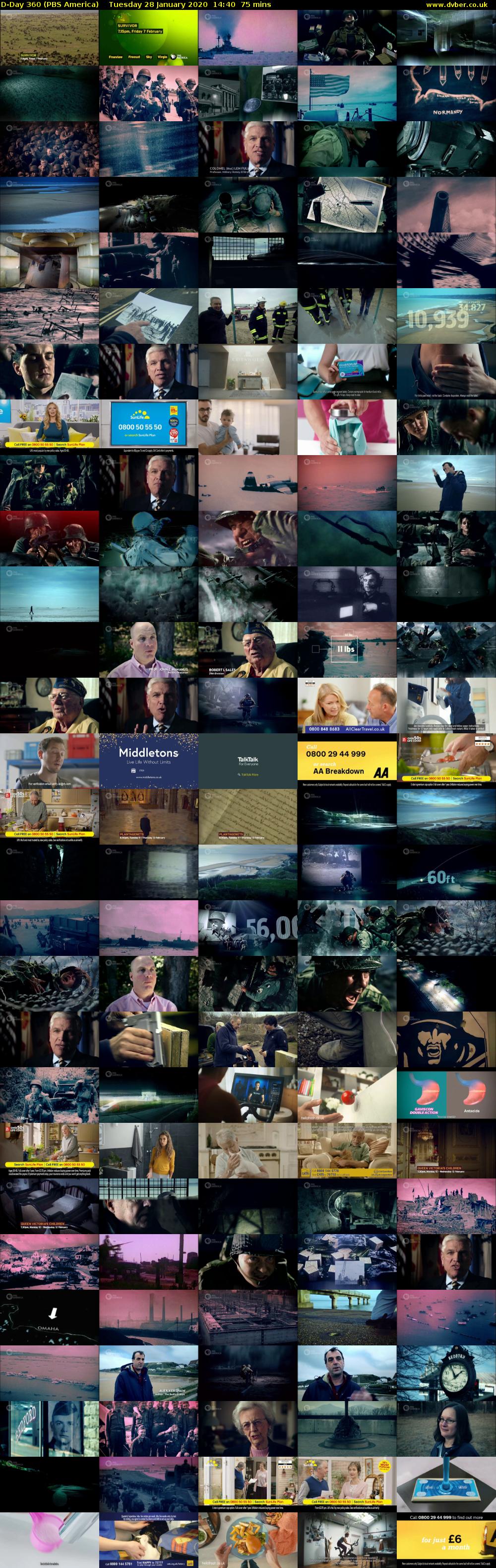 D-Day 360 (PBS America) Tuesday 28 January 2020 14:40 - 15:55