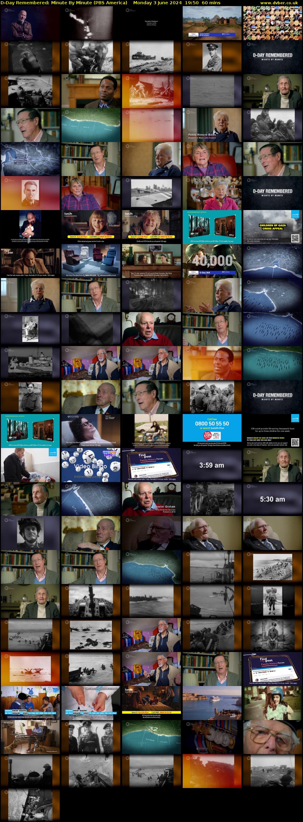 D-Day Remembered: Minute By Minute (PBS America) Monday 3 June 2024 19:50 - 20:50