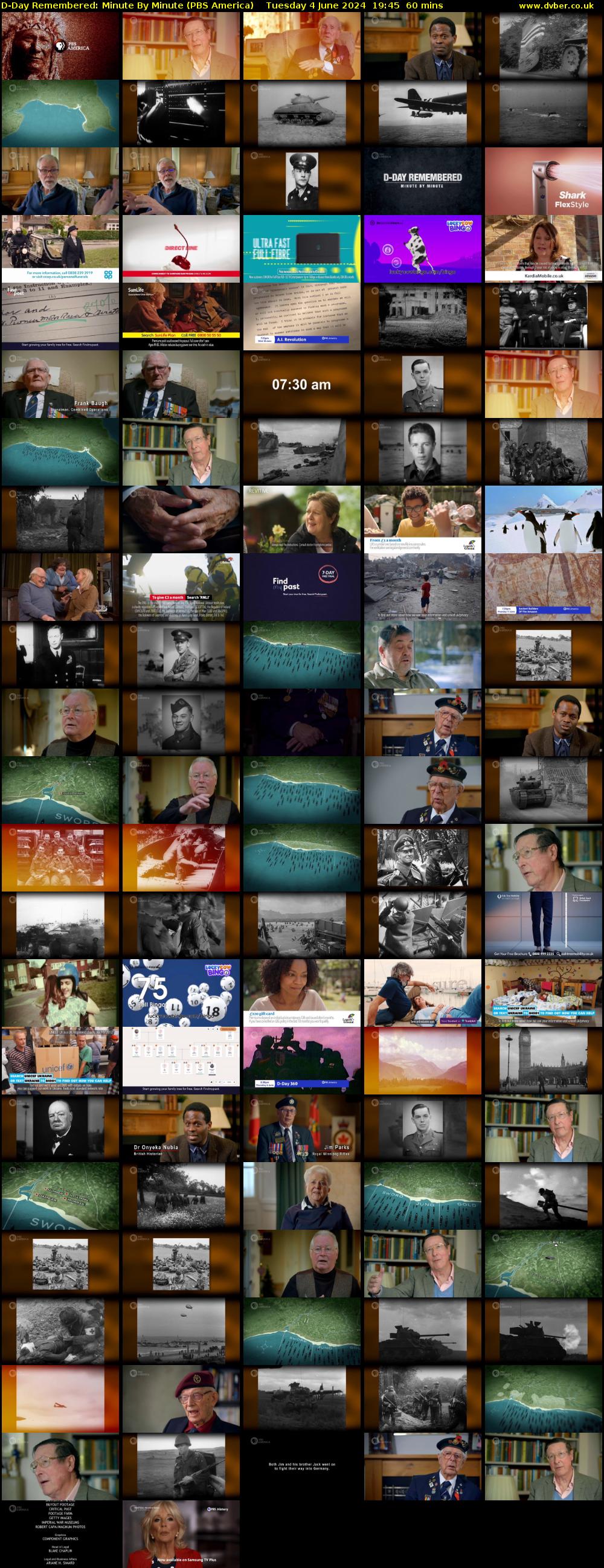 D-Day Remembered: Minute By Minute (PBS America) Tuesday 4 June 2024 19:45 - 20:45