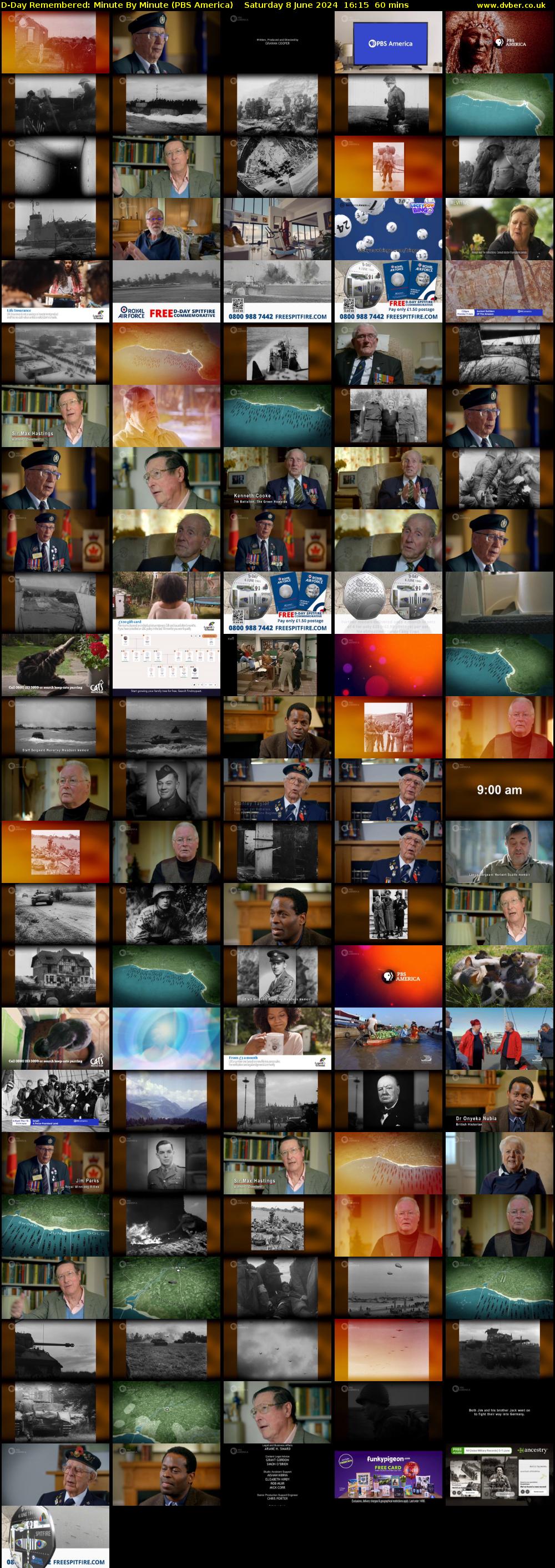 D-Day Remembered: Minute By Minute (PBS America) Saturday 8 June 2024 16:15 - 17:15