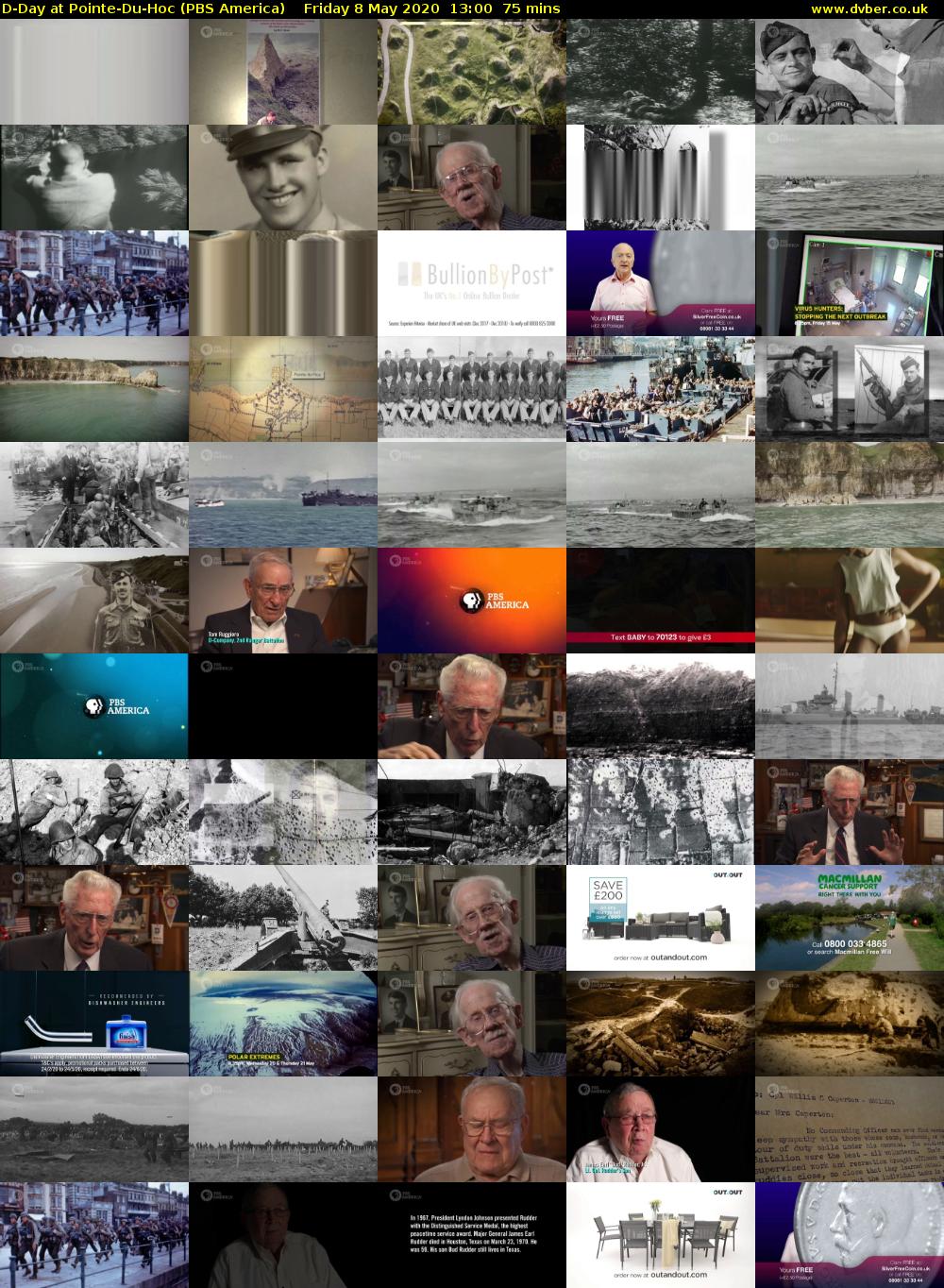 D-Day at Pointe-Du-Hoc (PBS America) Friday 8 May 2020 13:00 - 14:15