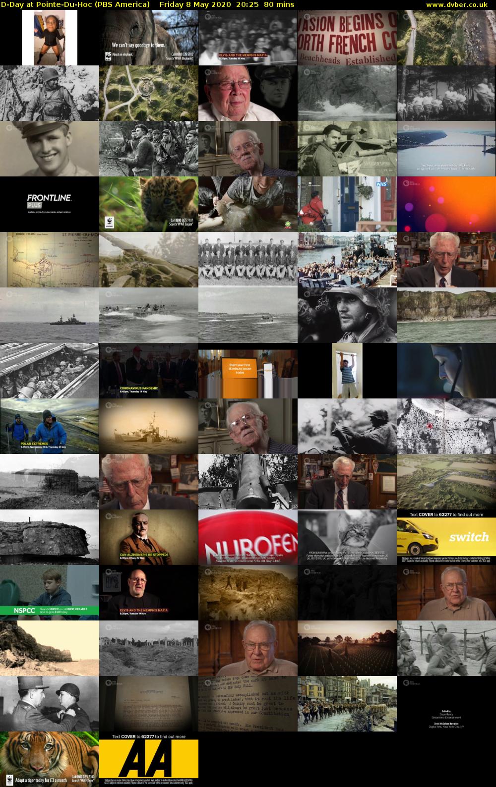 D-Day at Pointe-Du-Hoc (PBS America) Friday 8 May 2020 20:25 - 21:45