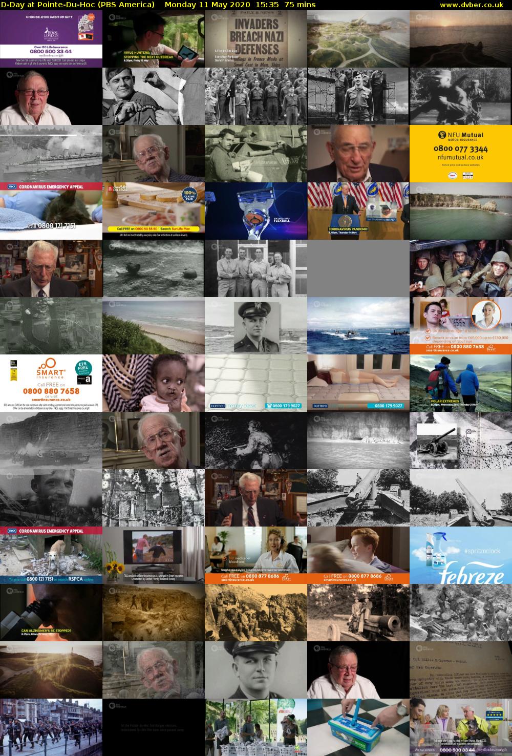 D-Day at Pointe-Du-Hoc (PBS America) Monday 11 May 2020 15:35 - 16:50