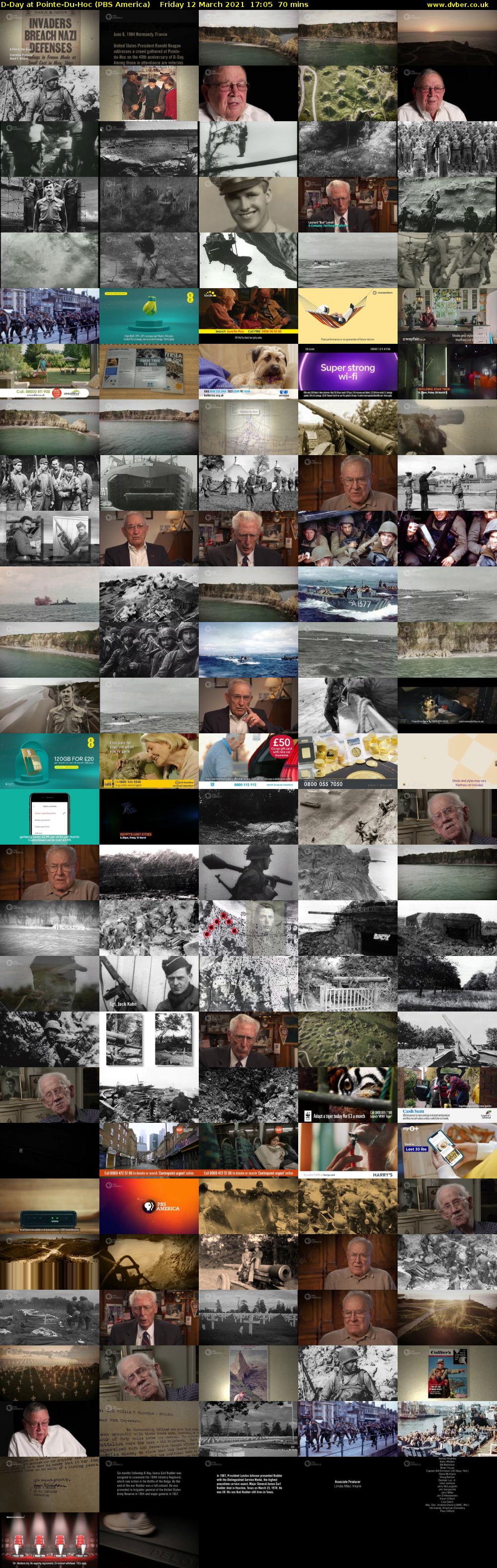 D-Day at Pointe-Du-Hoc (PBS America) Friday 12 March 2021 17:05 - 18:15
