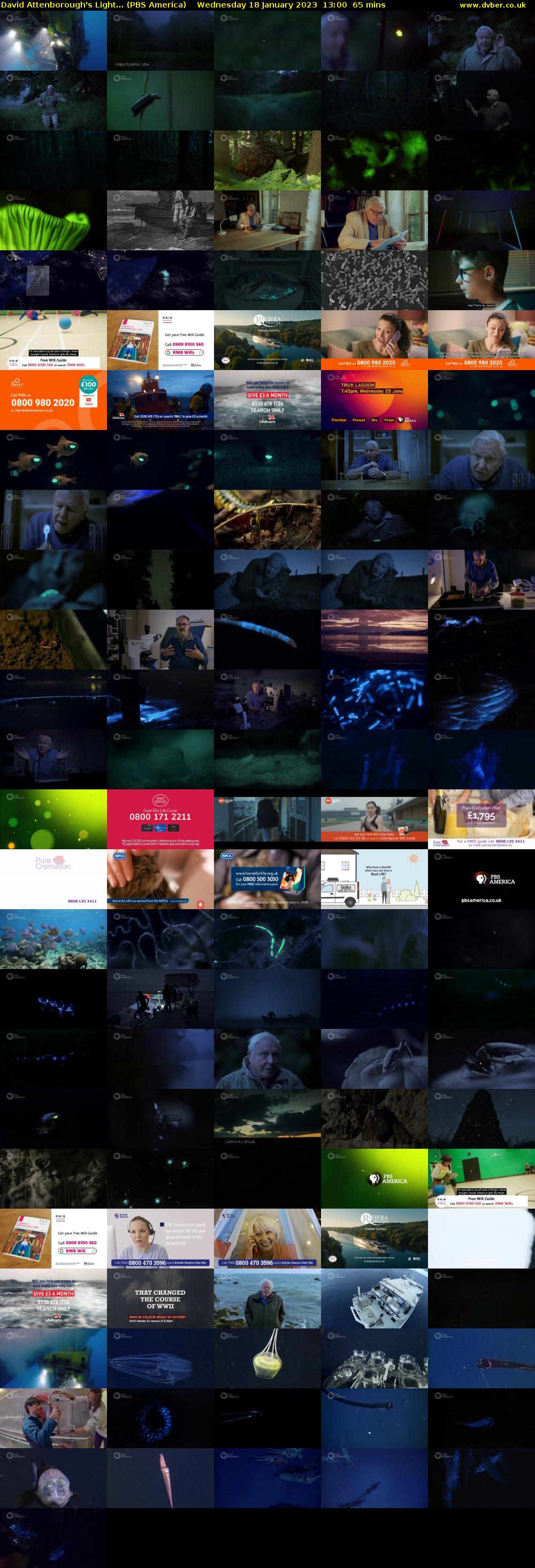 David Attenborough's Light... (PBS America) Wednesday 18 January 2023 13:00 - 14:05