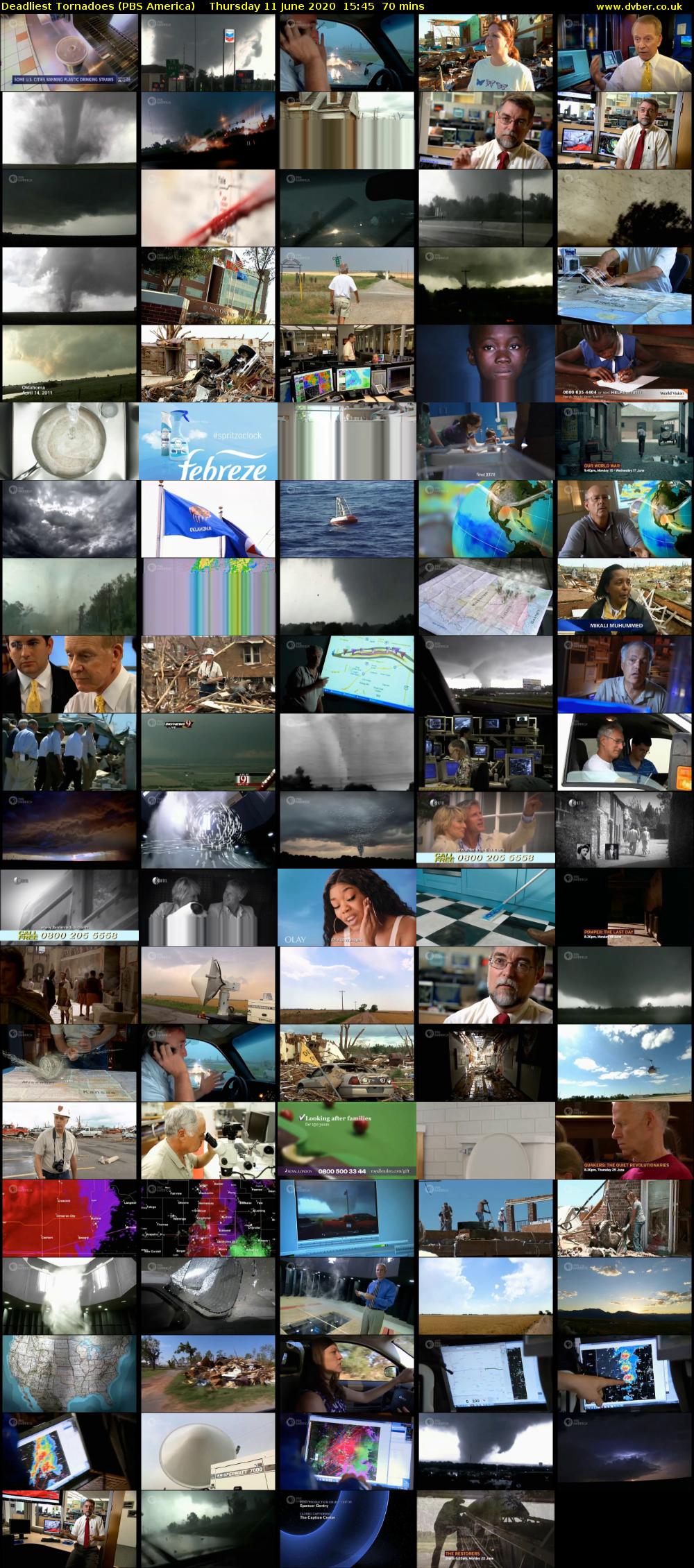 Deadliest Tornadoes (PBS America) Thursday 11 June 2020 15:45 - 16:55