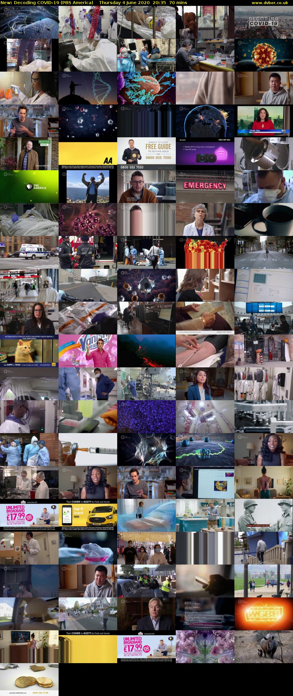 Decoding COVID-19 (PBS America) Thursday 4 June 2020 20:35 - 21:45