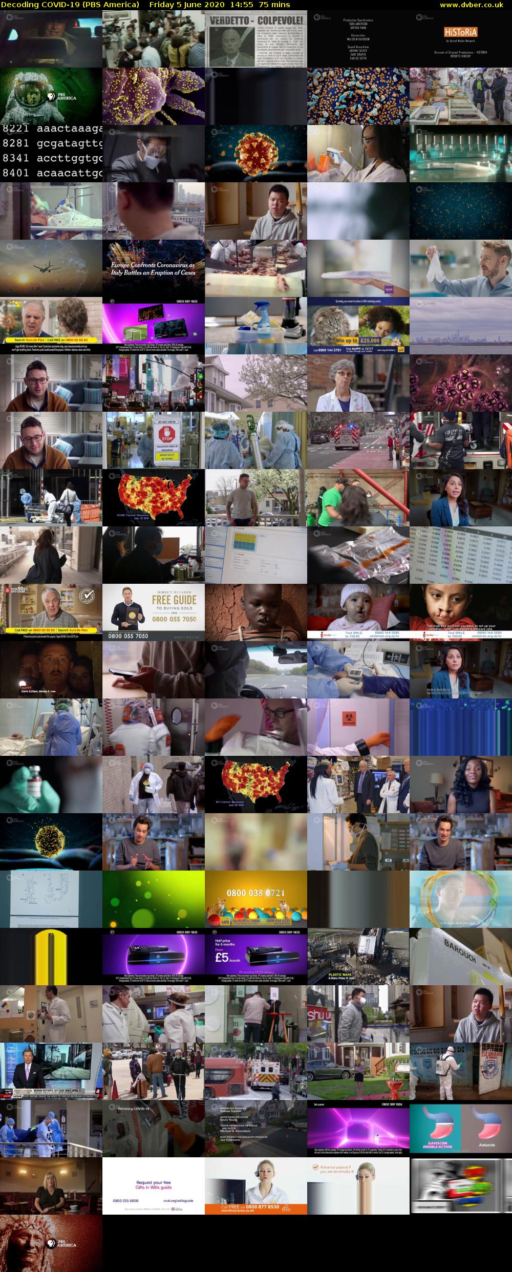 Decoding COVID-19 (PBS America) Friday 5 June 2020 14:55 - 16:10