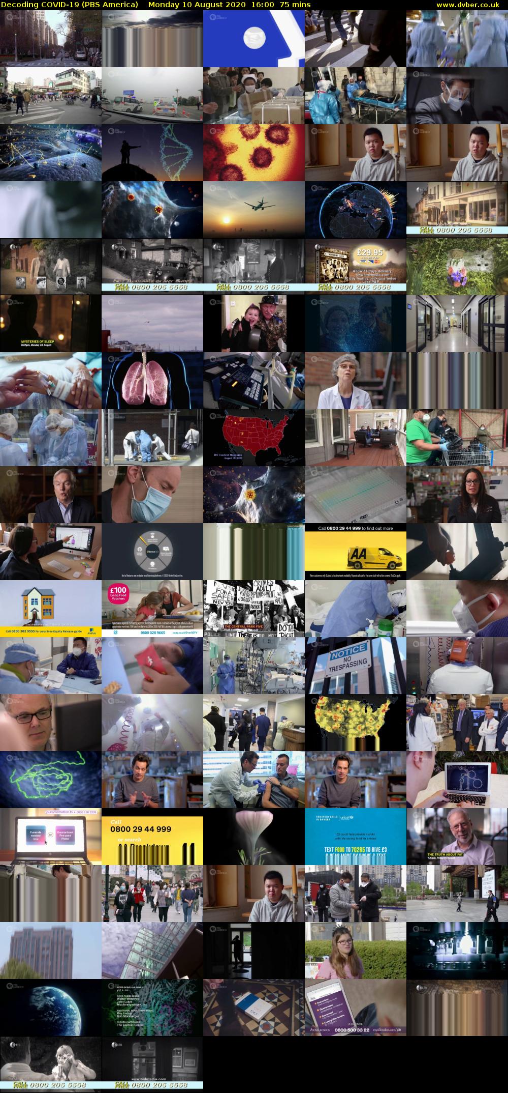 Decoding COVID-19 (PBS America) Monday 10 August 2020 16:00 - 17:15