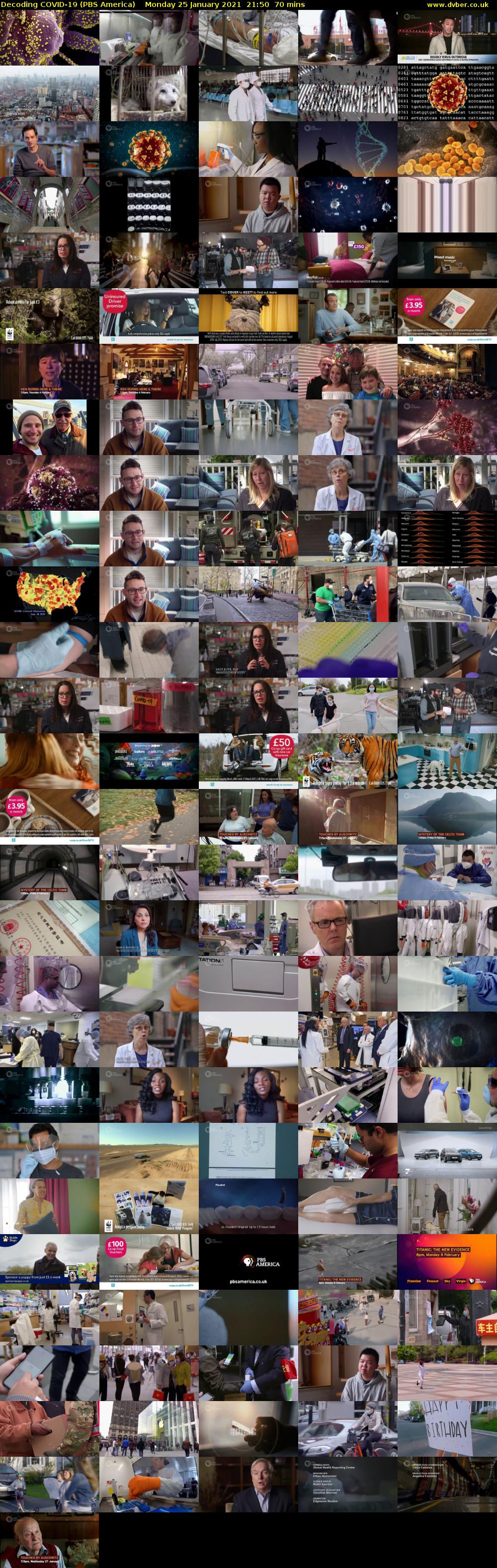 Decoding COVID-19 (PBS America) Monday 25 January 2021 21:50 - 23:00