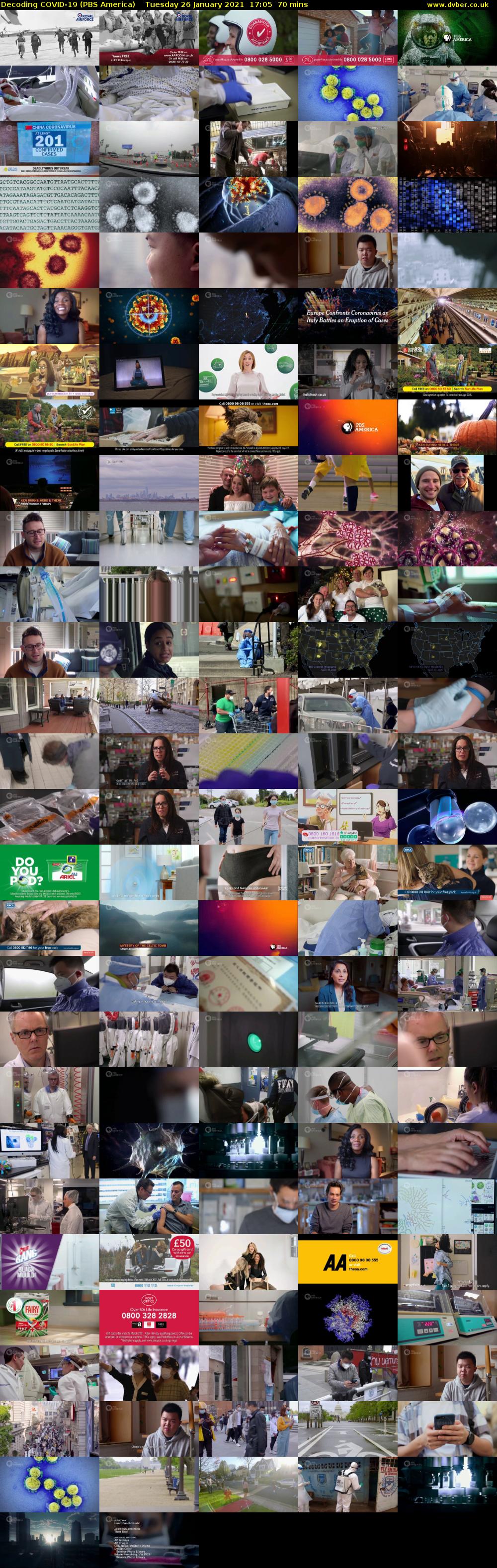 Decoding COVID-19 (PBS America) Tuesday 26 January 2021 17:05 - 18:15