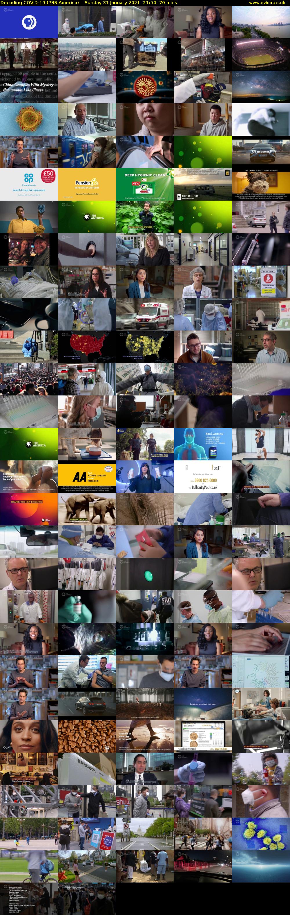 Decoding COVID-19 (PBS America) Sunday 31 January 2021 21:50 - 23:00