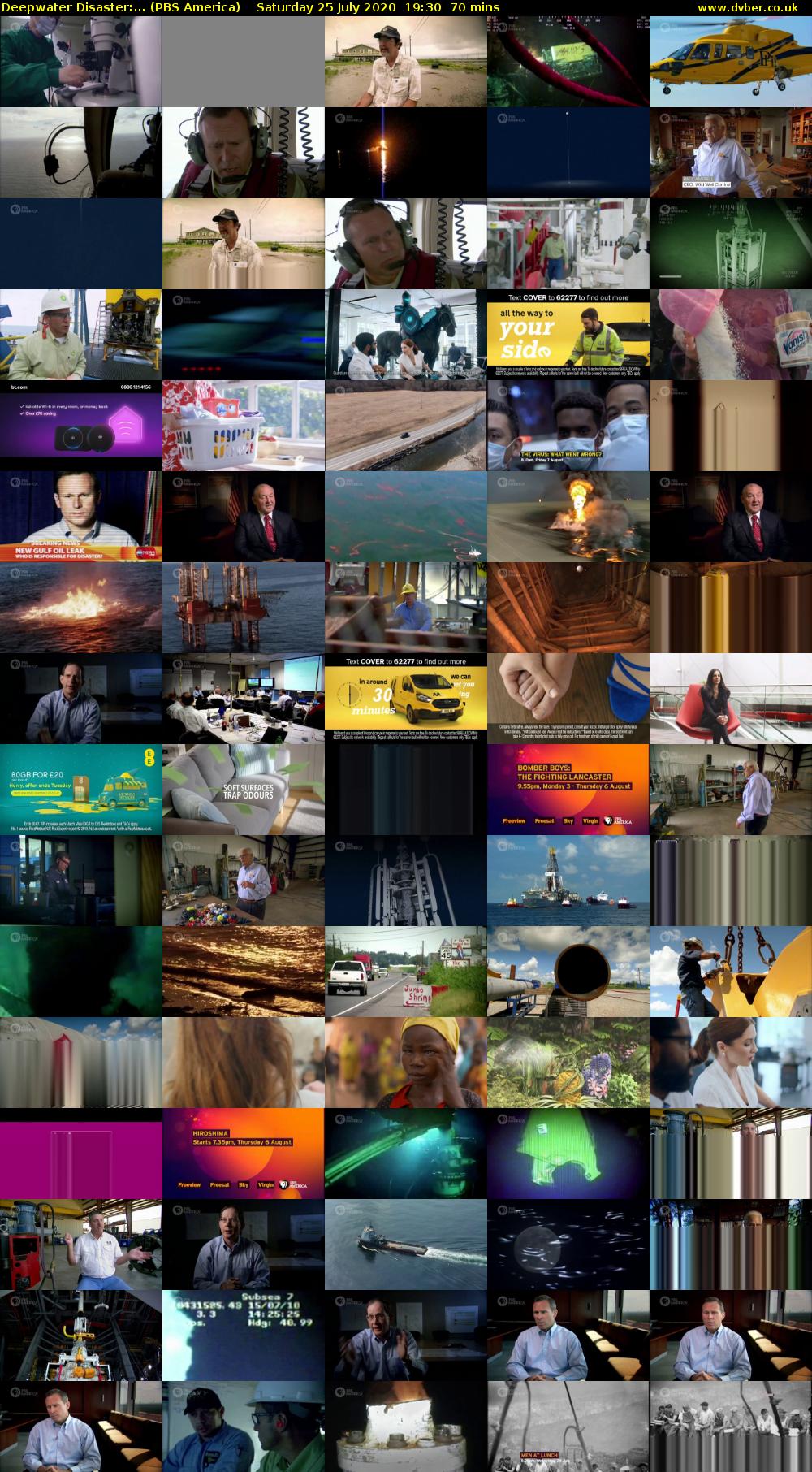 Deepwater Disaster:... (PBS America) Saturday 25 July 2020 19:30 - 20:40