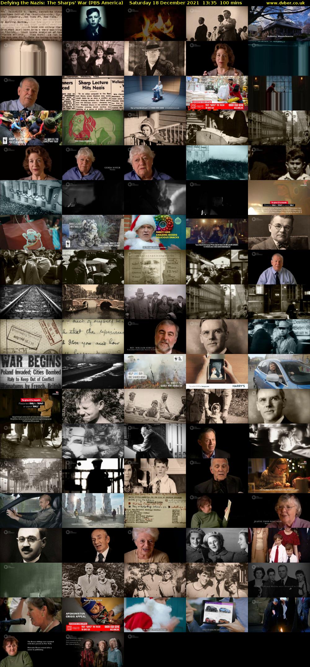 Defying the Nazis: The Sharps' War (PBS America) Saturday 18 December 2021 13:35 - 15:15