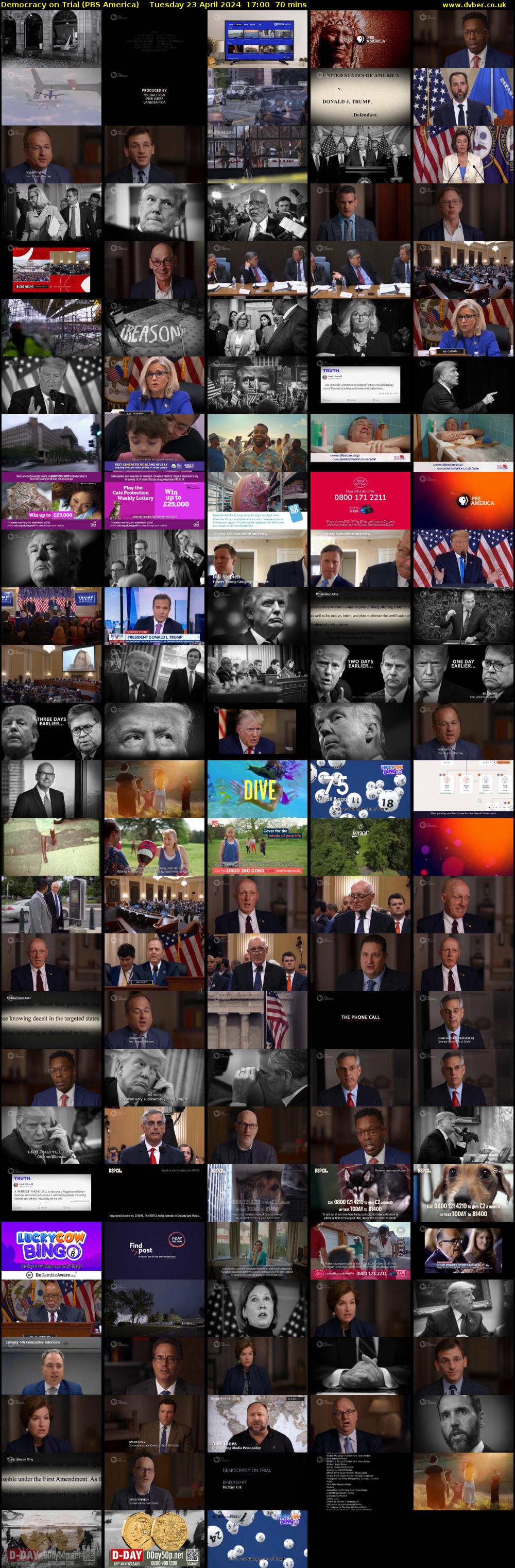 Democracy on Trial (PBS America) Tuesday 23 April 2024 17:00 - 18:10