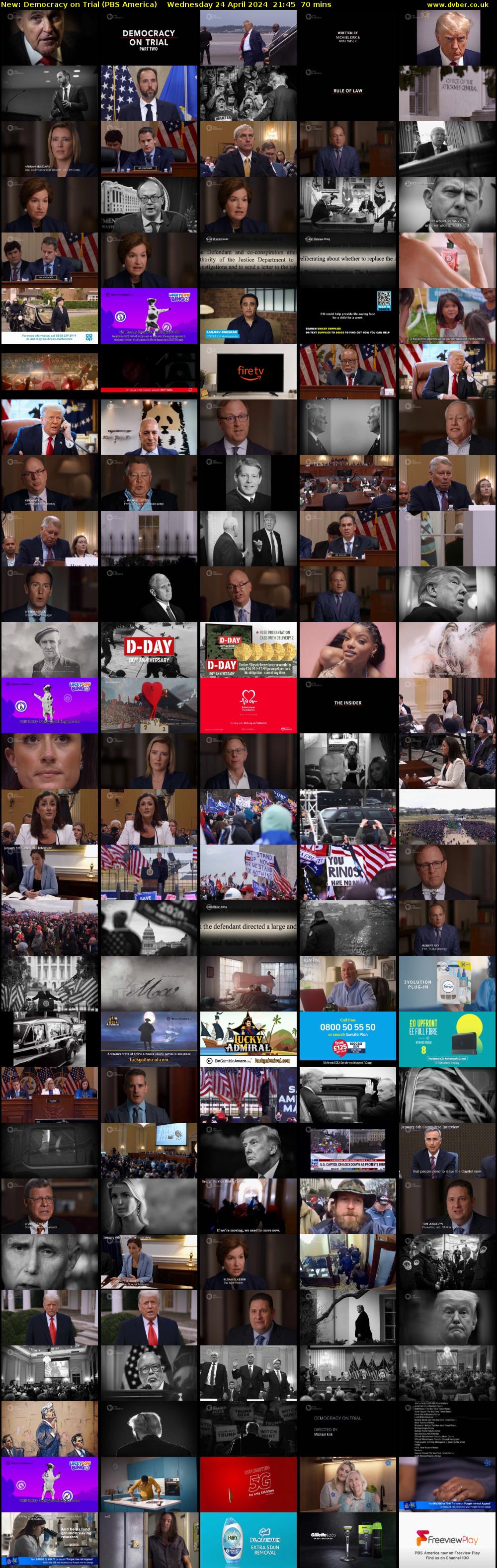 Democracy on Trial (PBS America) Wednesday 24 April 2024 21:45 - 22:55