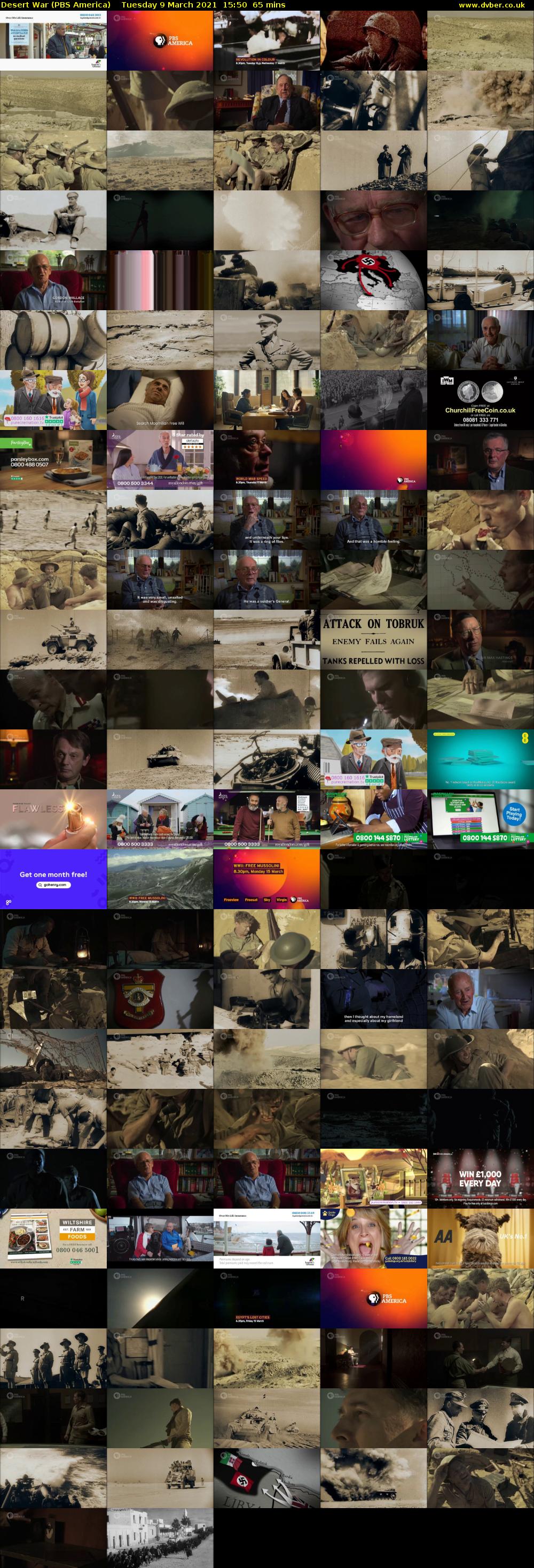 Desert War (PBS America) Tuesday 9 March 2021 15:50 - 16:55