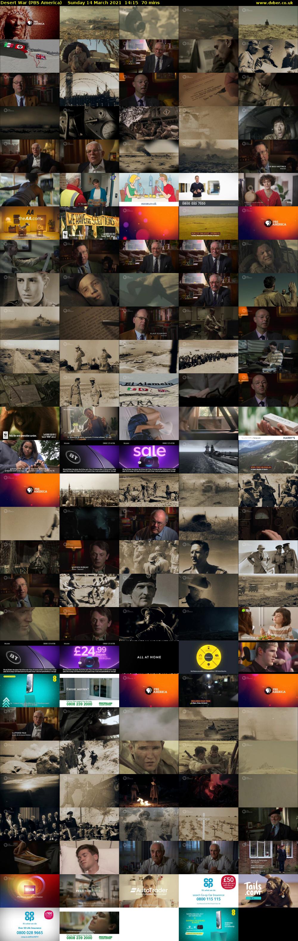 Desert War (PBS America) Sunday 14 March 2021 14:15 - 15:25