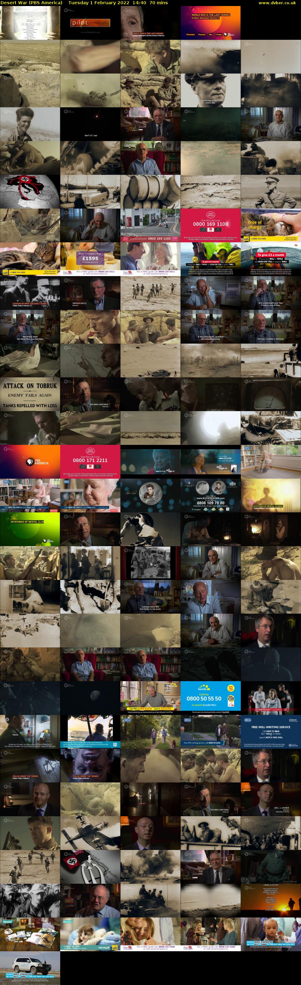 Desert War (PBS America) Tuesday 1 February 2022 14:40 - 15:50