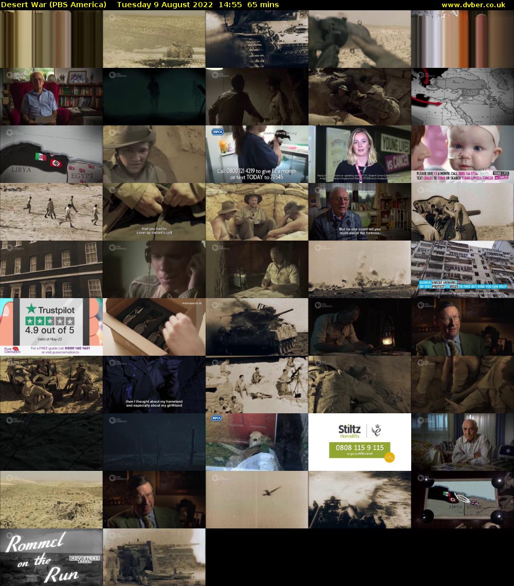 Desert War (PBS America) Tuesday 9 August 2022 14:55 - 16:00