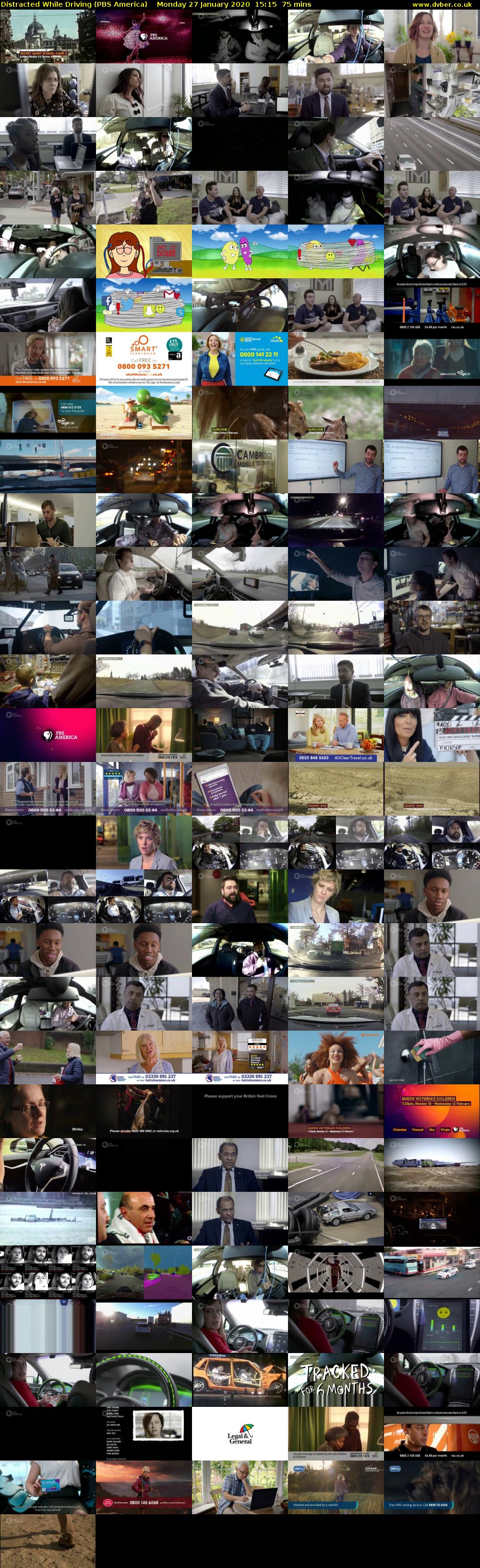 Distracted While Driving (PBS America) Monday 27 January 2020 15:15 - 16:30