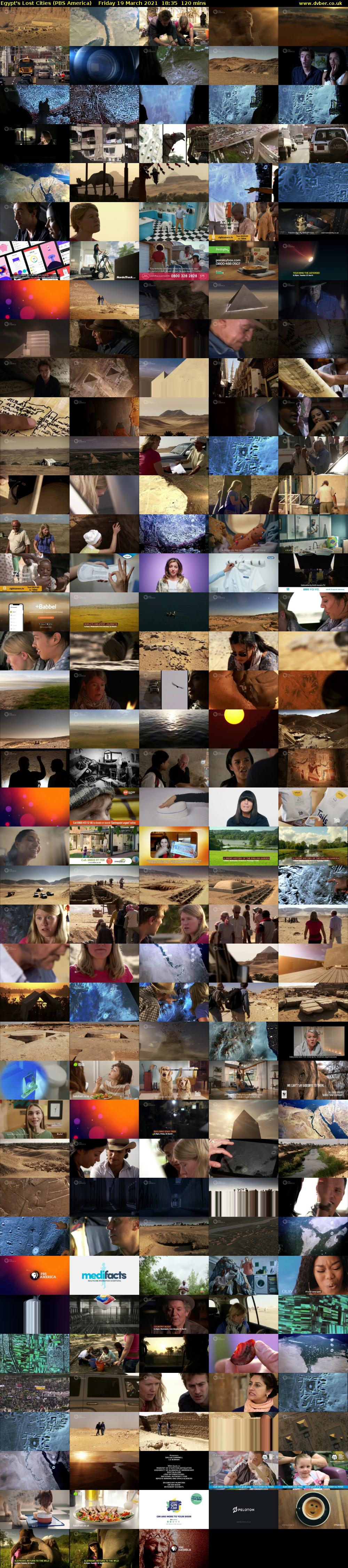 Egypt's Lost Cities (PBS America) Friday 19 March 2021 18:35 - 20:35