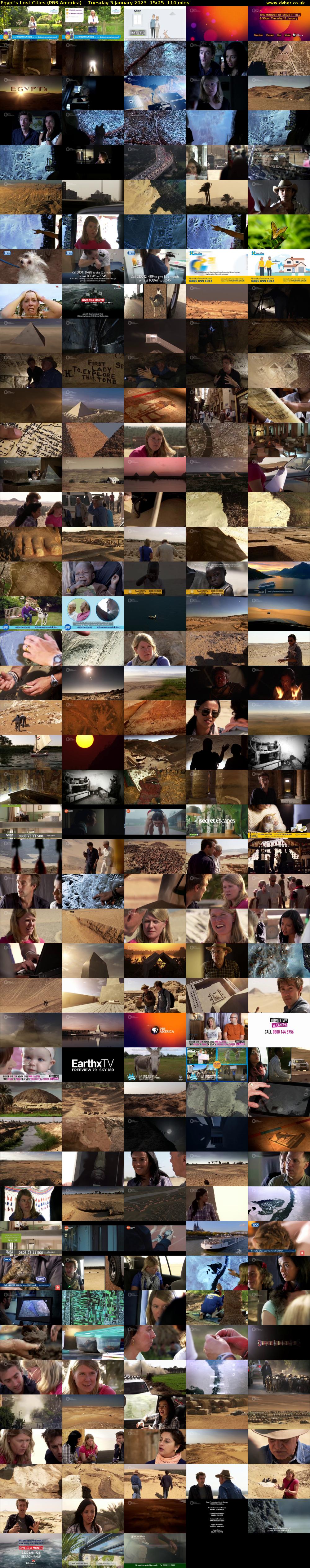 Egypt's Lost Cities (PBS America) Tuesday 3 January 2023 15:25 - 17:15