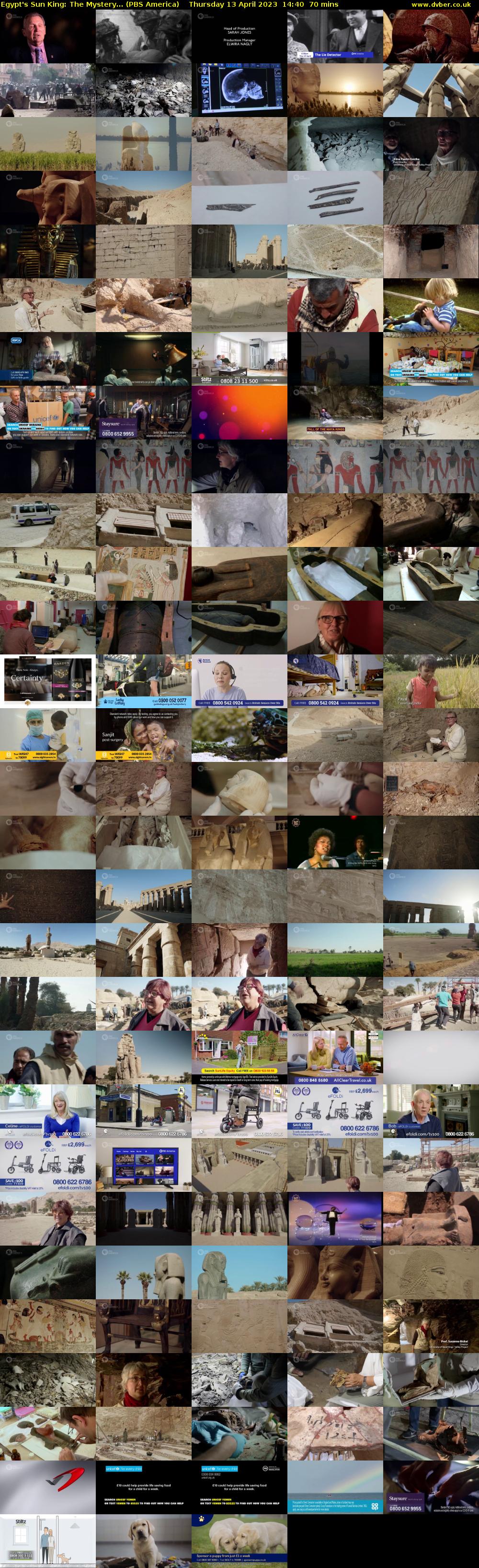 Egypt's Sun King: The Mystery... (PBS America) Thursday 13 April 2023 14:40 - 15:50