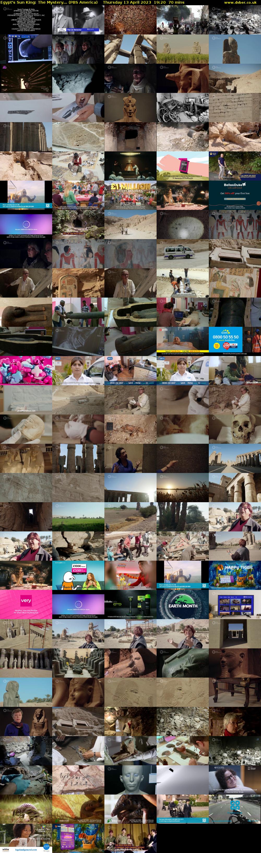 Egypt's Sun King: The Mystery... (PBS America) Thursday 13 April 2023 19:20 - 20:30