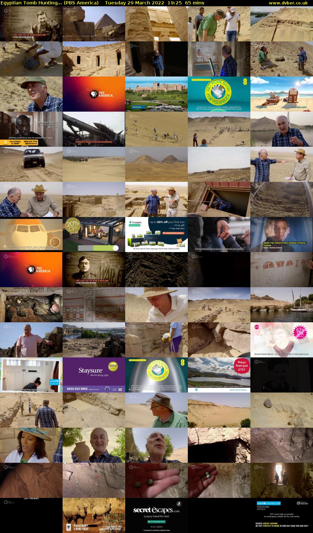 Egyptian Tomb Hunting... (PBS America) Tuesday 29 March 2022 19:25 - 20:30