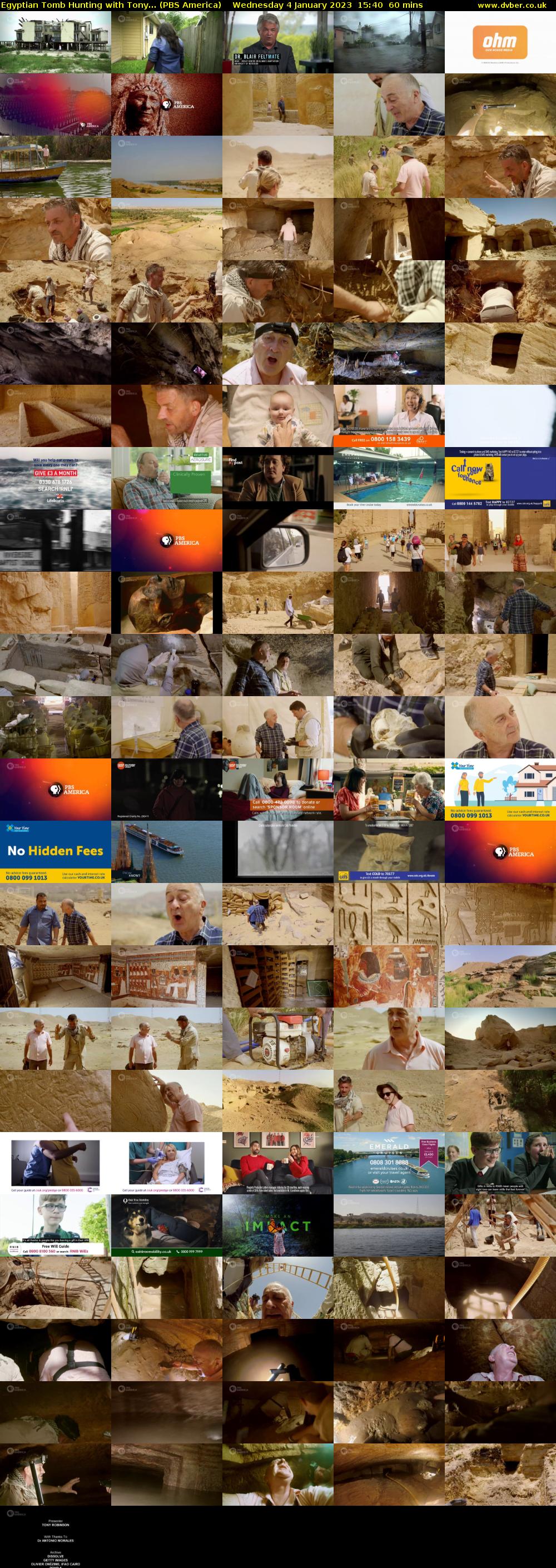 Egyptian Tomb Hunting with Tony... (PBS America) Wednesday 4 January 2023 15:40 - 16:40