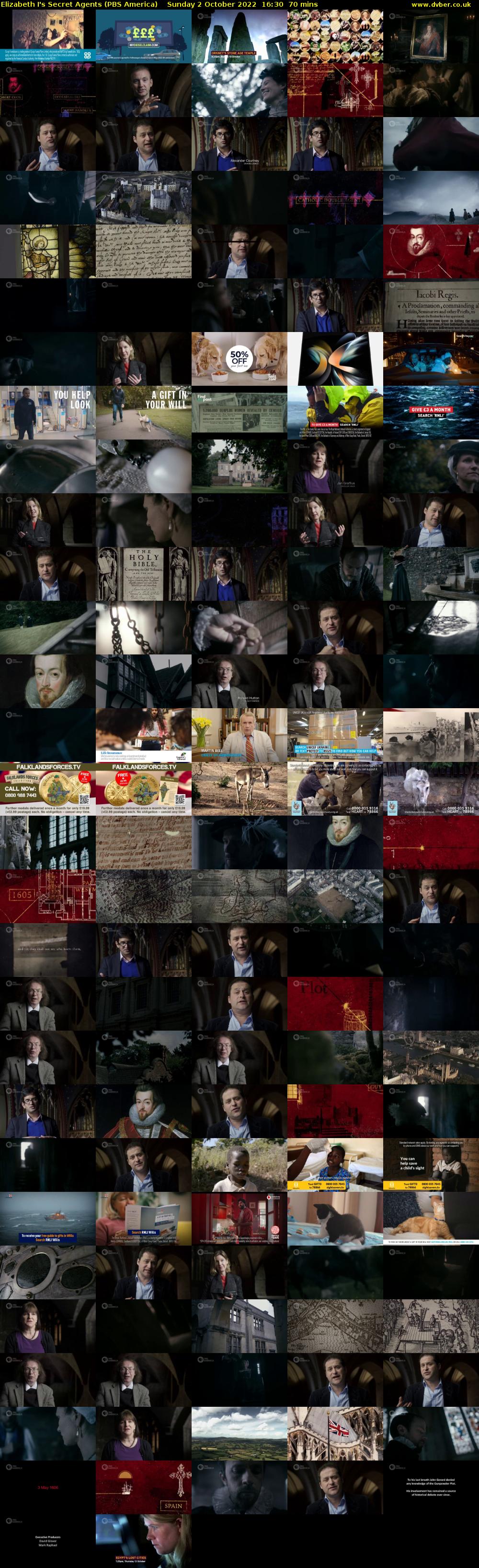 Elizabeth I's Secret Agents (PBS America) Sunday 2 October 2022 16:30 - 17:40