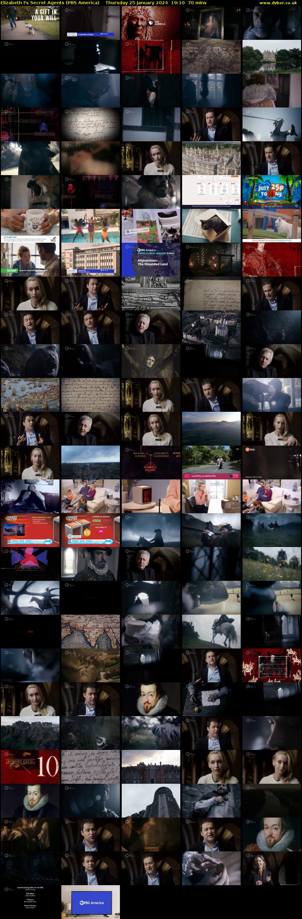 Elizabeth I's Secret Agents (PBS America) Thursday 25 January 2024 19:10 - 20:20