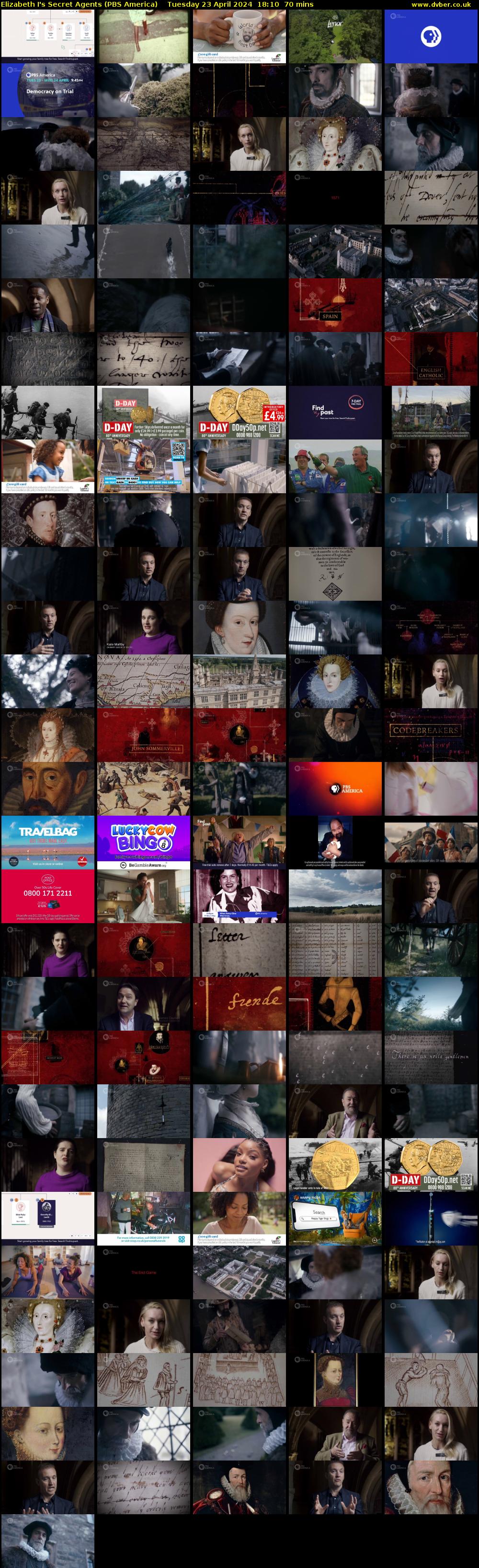 Elizabeth I's Secret Agents (PBS America) Tuesday 23 April 2024 18:10 - 19:20