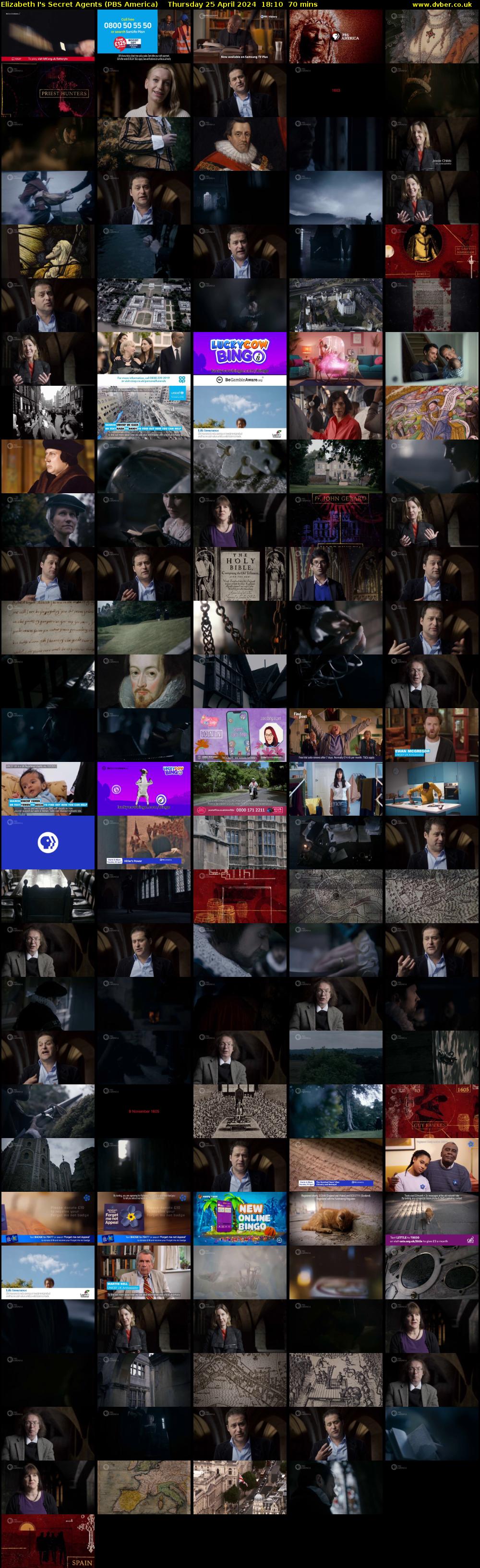 Elizabeth I's Secret Agents (PBS America) Thursday 25 April 2024 18:10 - 19:20