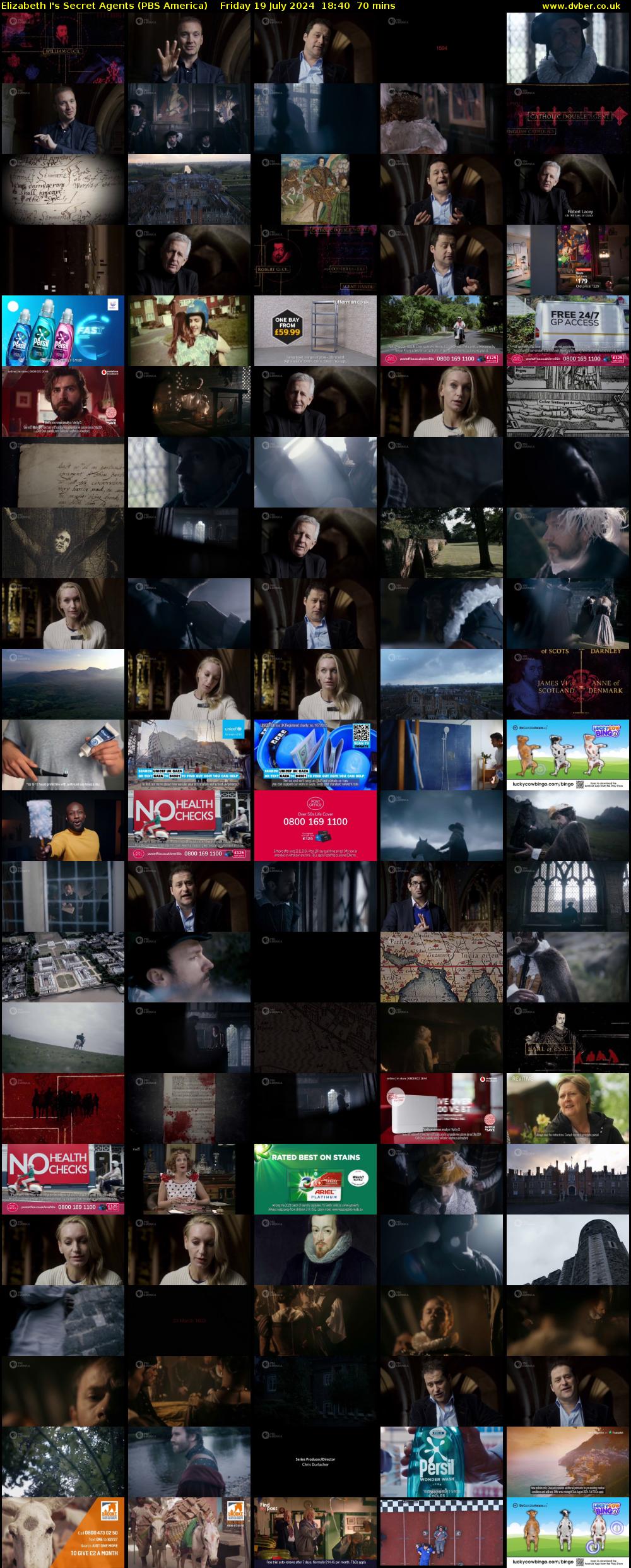Elizabeth I's Secret Agents (PBS America) Friday 19 July 2024 18:40 - 19:50