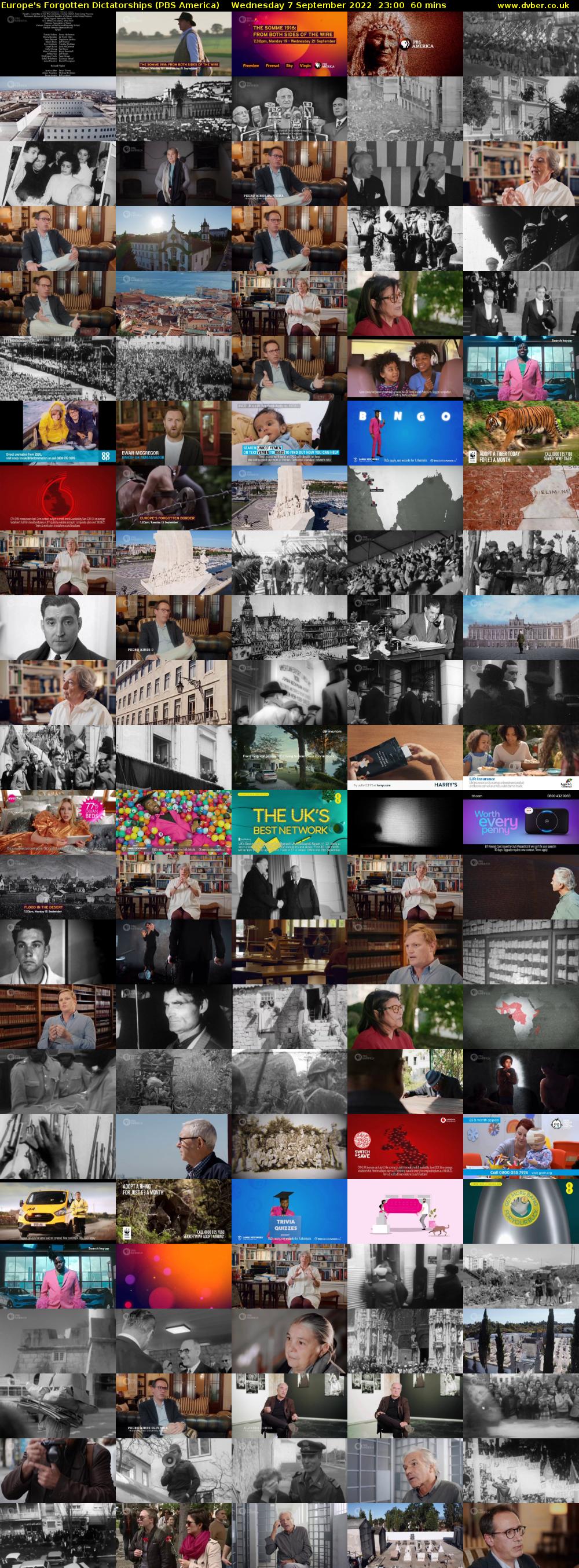 Europe's Forgotten Dictatorships (PBS America) Wednesday 7 September 2022 23:00 - 00:00