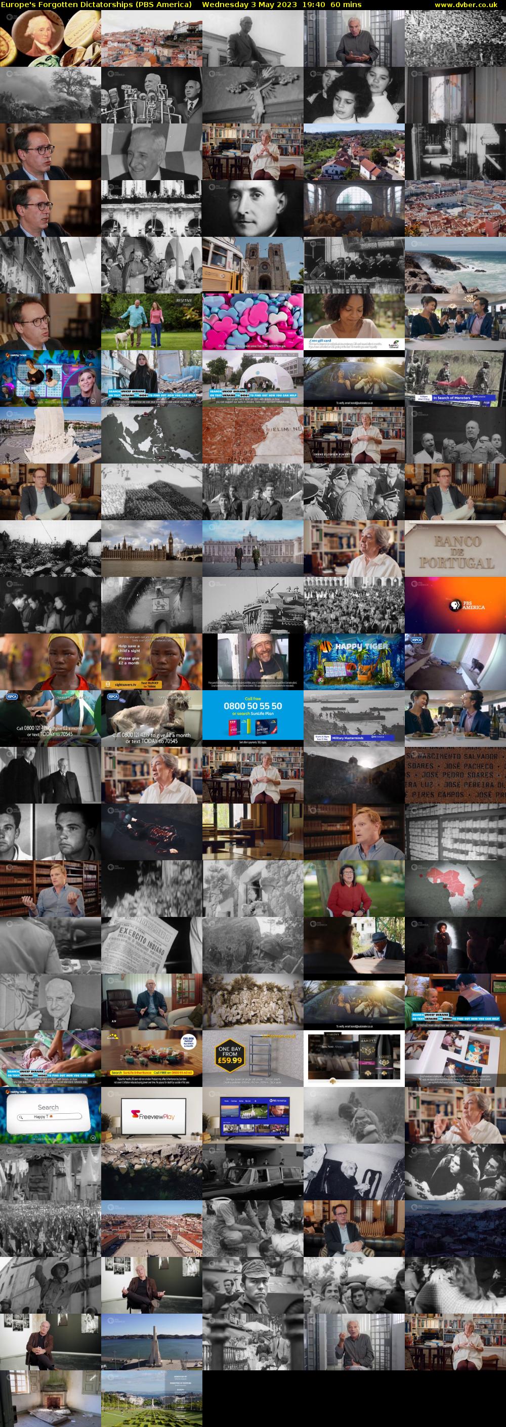 Europe's Forgotten Dictatorships (PBS America) Wednesday 3 May 2023 19:40 - 20:40
