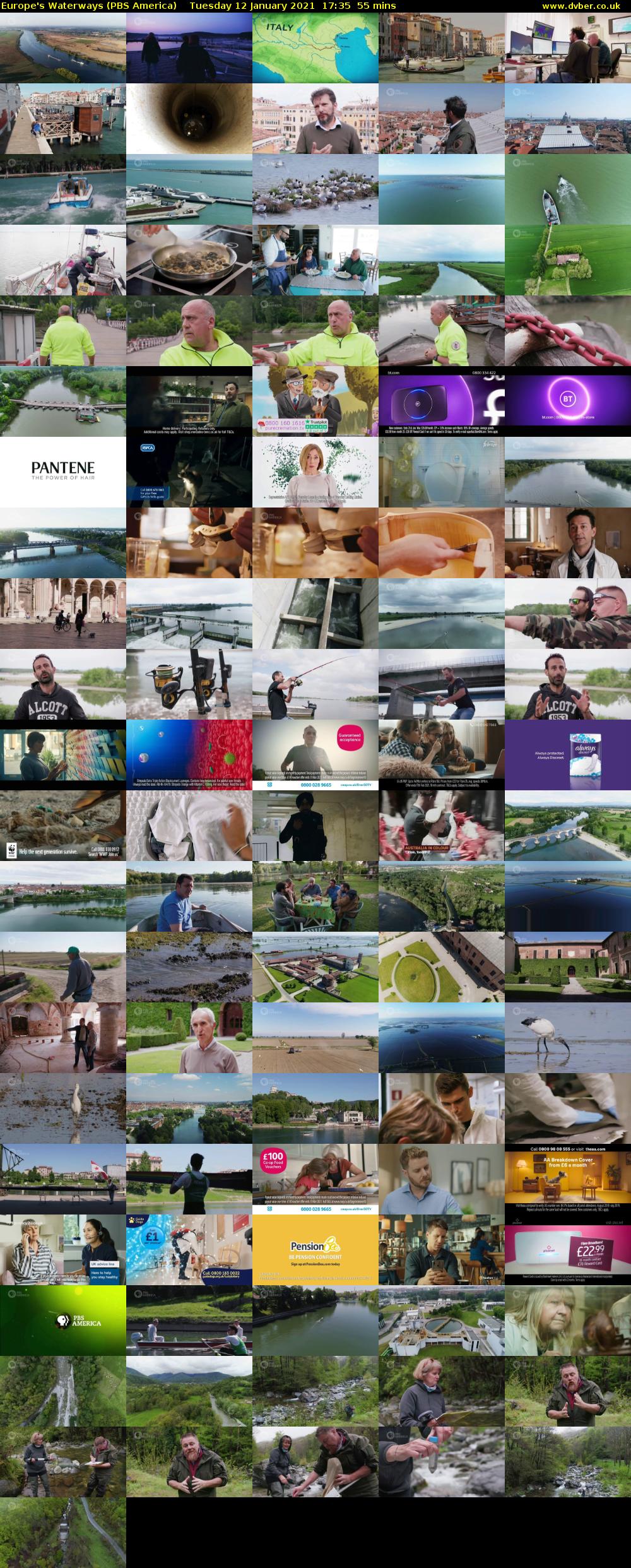 Europe's Waterways (PBS America) Tuesday 12 January 2021 17:35 - 18:30