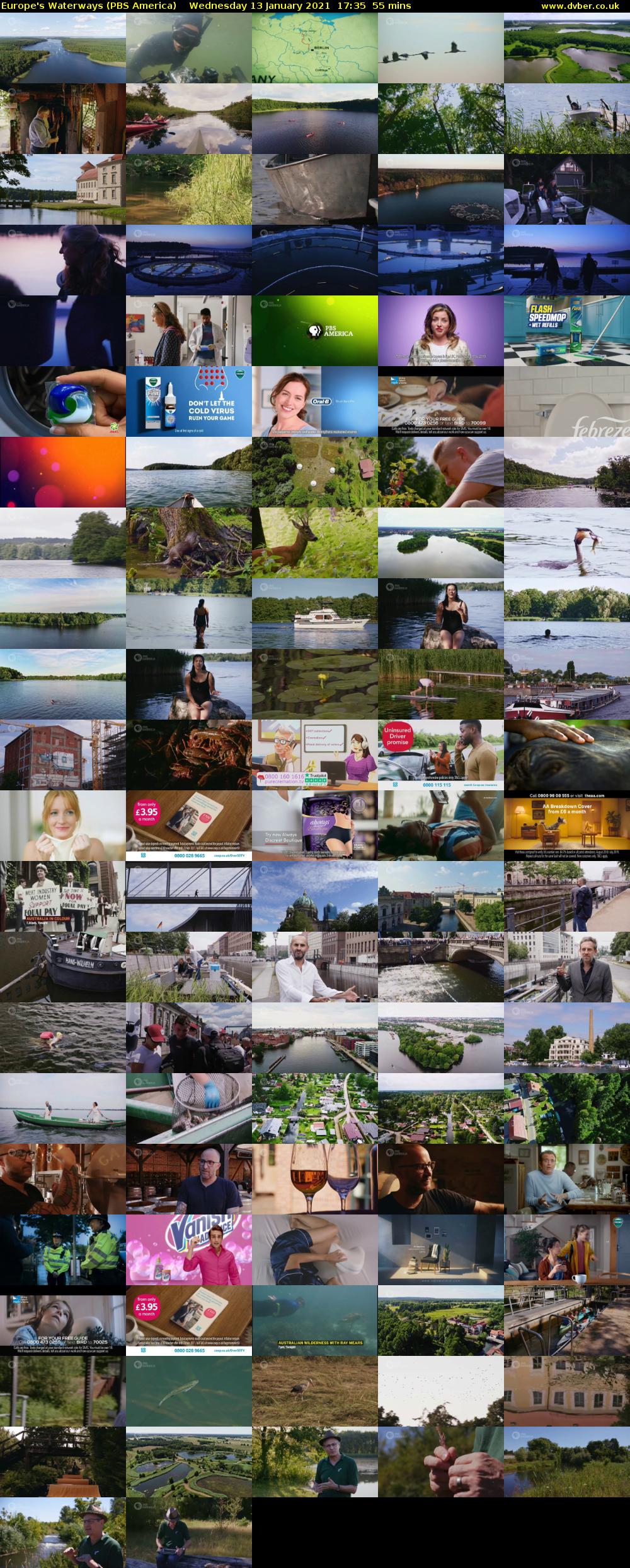 Europe's Waterways (PBS America) Wednesday 13 January 2021 17:35 - 18:30
