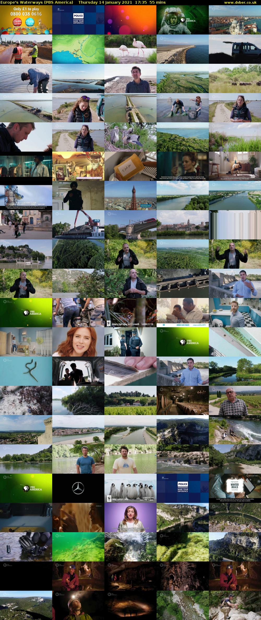 Europe's Waterways (PBS America) Thursday 14 January 2021 17:35 - 18:30