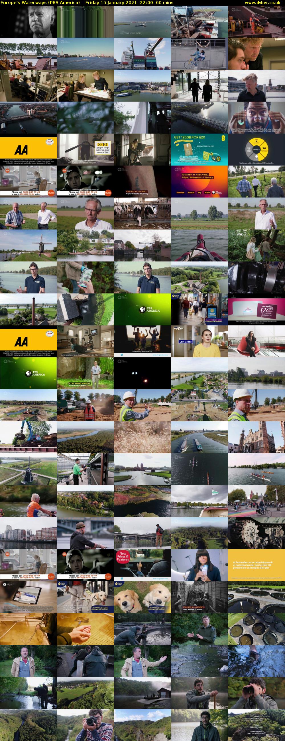 Europe's Waterways (PBS America) Friday 15 January 2021 22:00 - 23:00