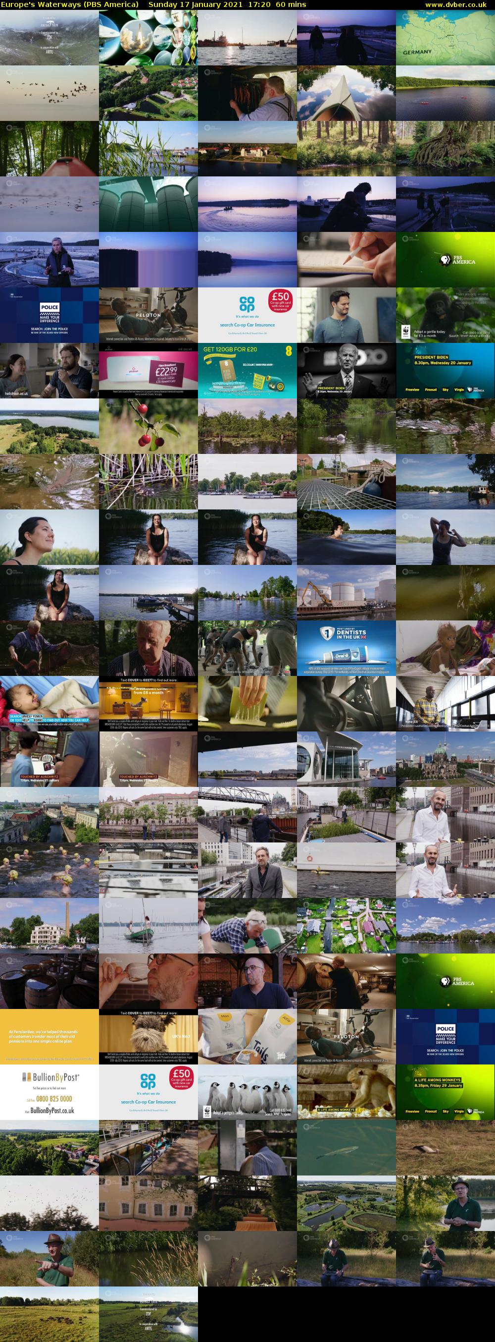 Europe's Waterways (PBS America) Sunday 17 January 2021 17:20 - 18:20