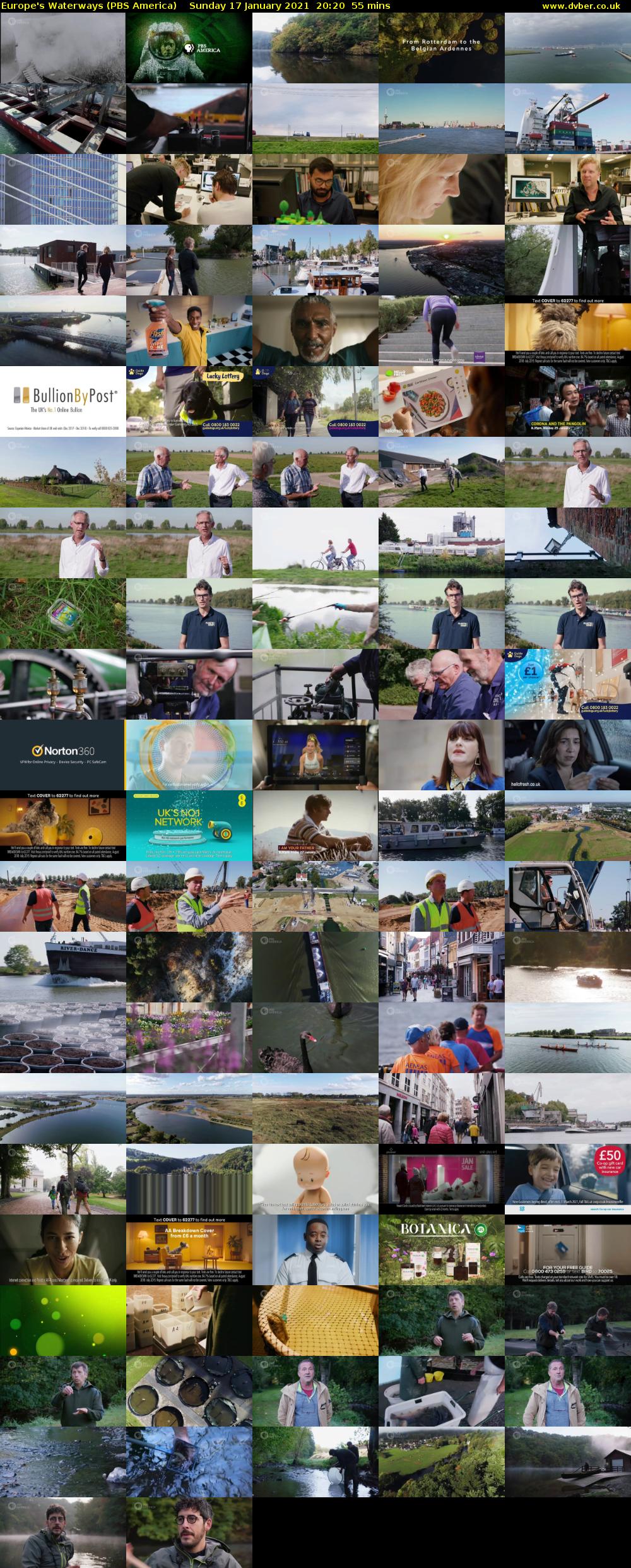 Europe's Waterways (PBS America) Sunday 17 January 2021 20:20 - 21:15