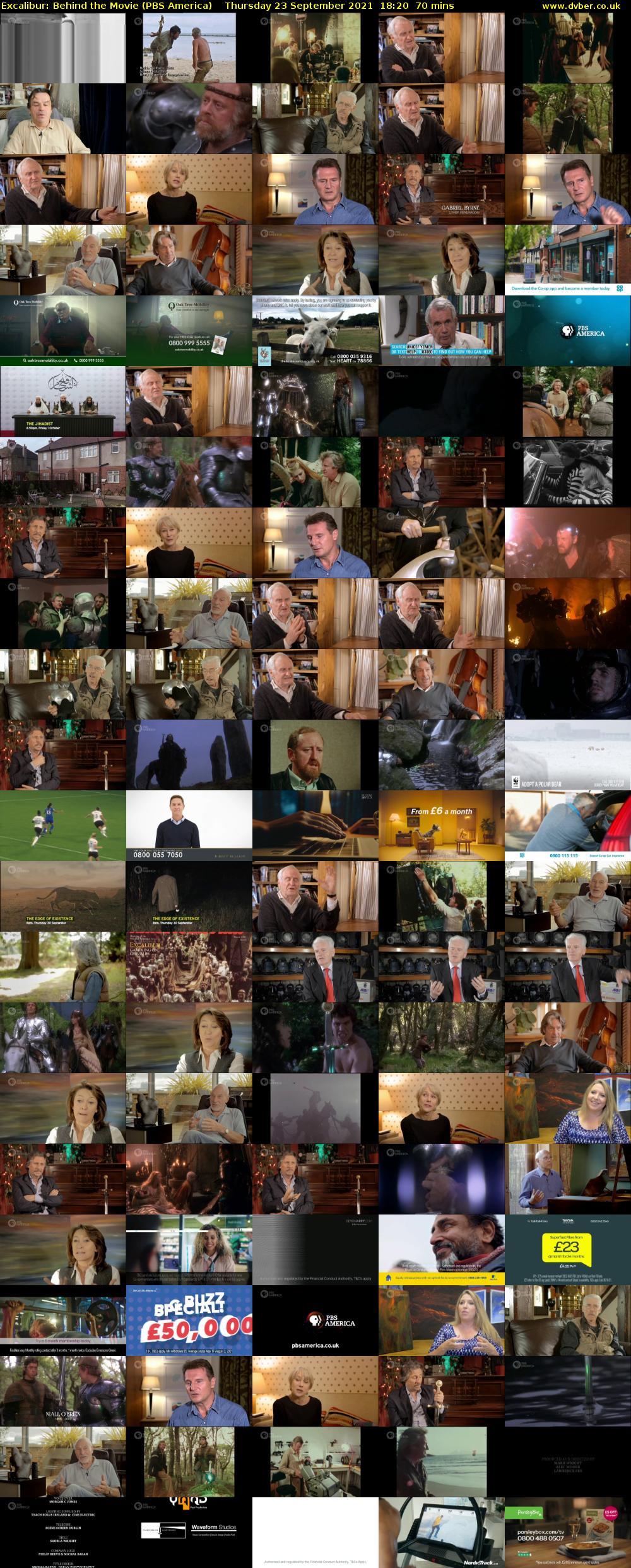 Excalibur: Behind the Movie (PBS America) Thursday 23 September 2021 18:20 - 19:30