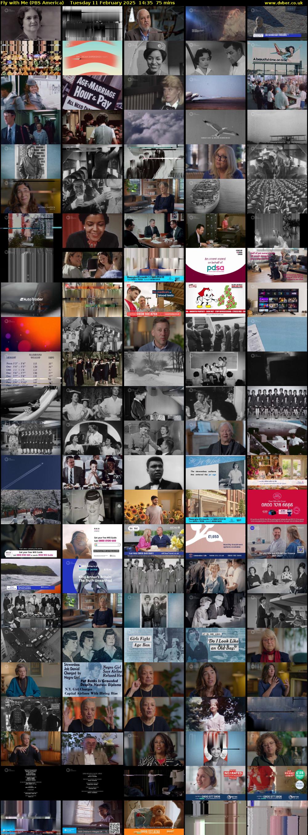 Fly with Me (PBS America) Tuesday 11 February 2025 14:35 - 15:50