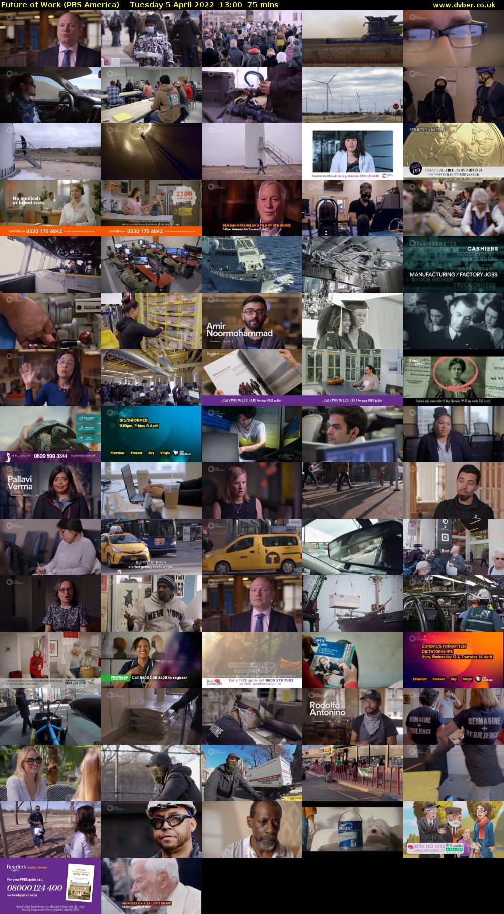 Future of Work (PBS America) Tuesday 5 April 2022 13:00 - 14:15