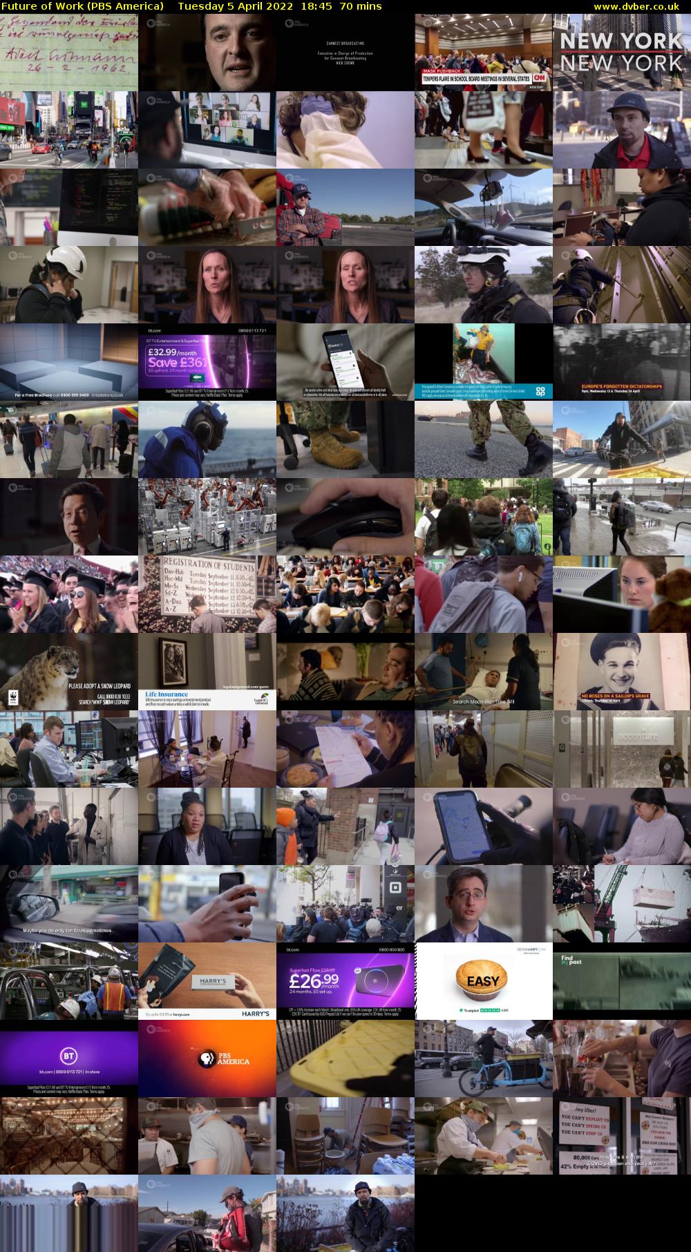 Future of Work (PBS America) Tuesday 5 April 2022 18:45 - 19:55