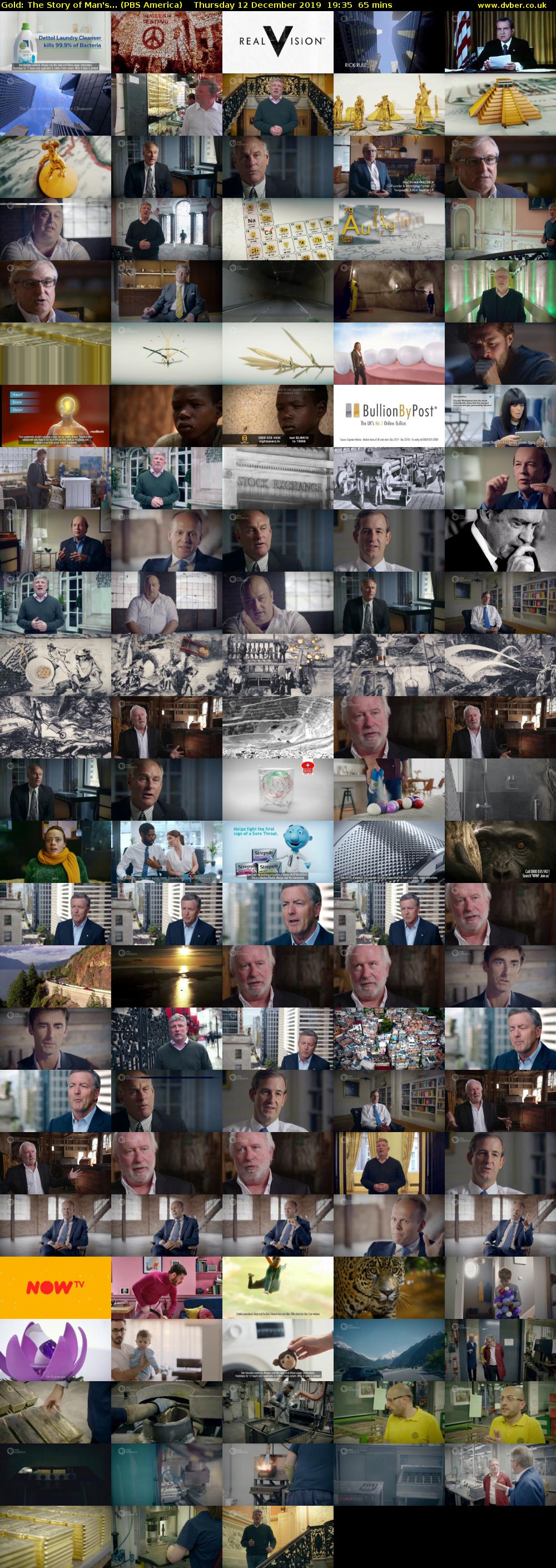 Gold: The Story of Man's... (PBS America) Thursday 12 December 2019 19:35 - 20:40