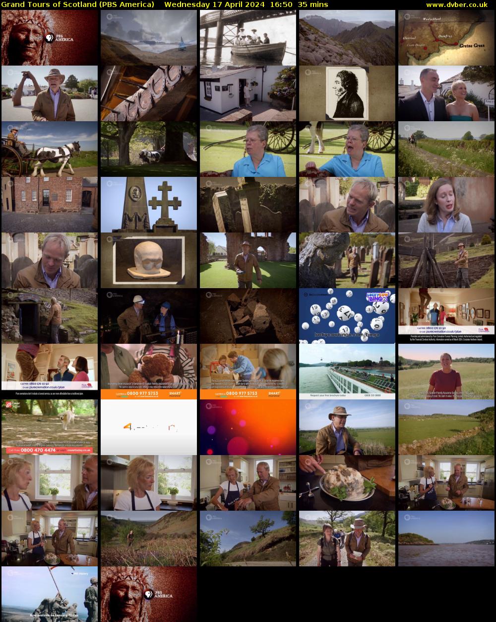 Grand Tours of Scotland (PBS America) Wednesday 17 April 2024 16:50 - 17:25